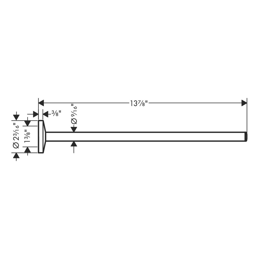 Hansgrohe 42826700 Circular Towel Bar 14"