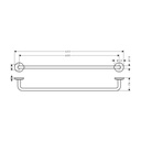 Hansgrohe 42860700 Circular Towel Bar 24"