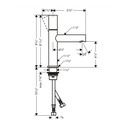 Hansgrohe 45002821 Single-Hole Faucet 110 With Zero Handle 1.2 Gpm