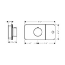 Hansgrohe 45711671 Thermostatic Module Trim For 1 Function
