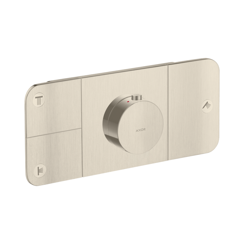 Hansgrohe 45713821 Thermostatic Module Trim For 3 Functions Brushed Nickel
