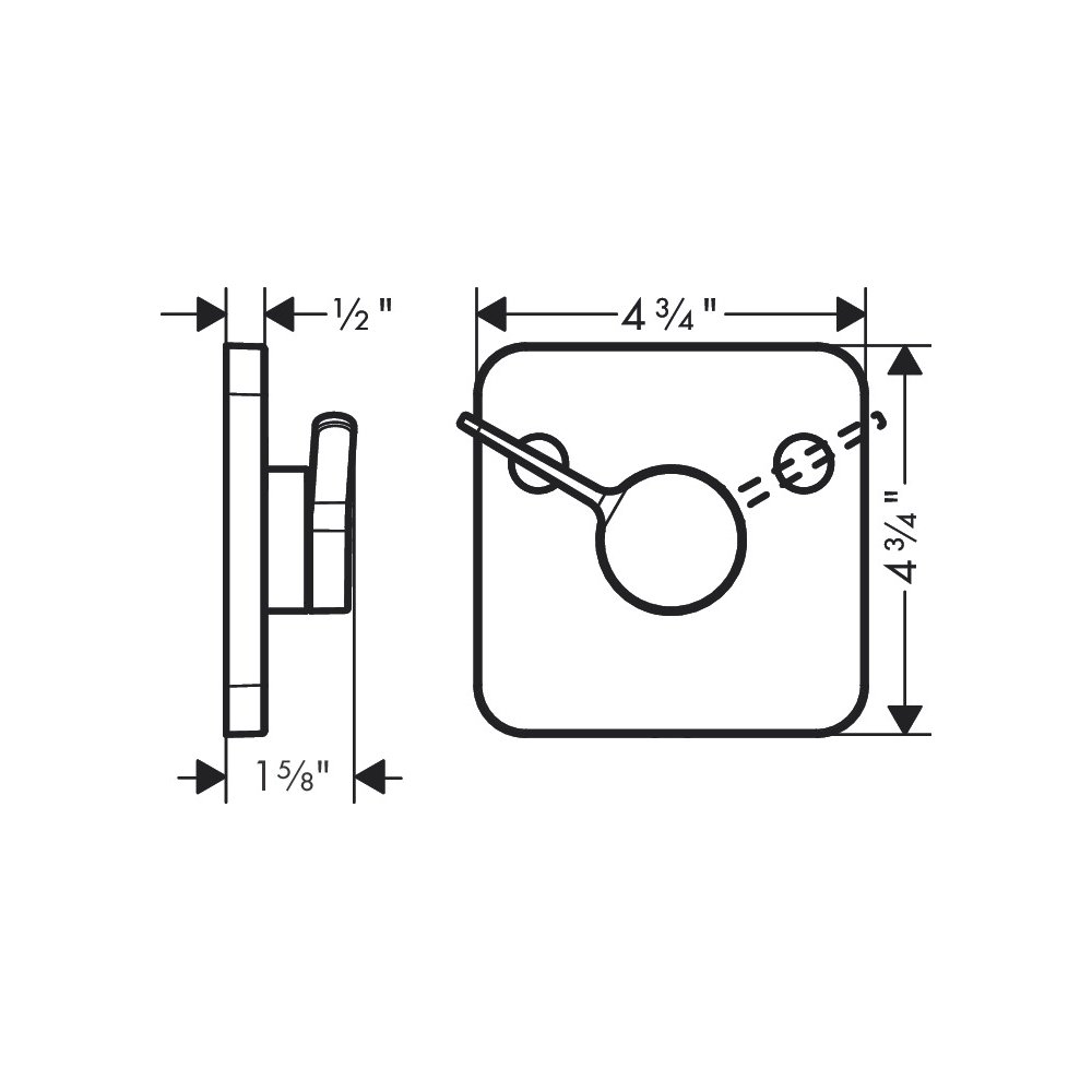 Hansgrohe 45772341 Showerhead Diverter Trim