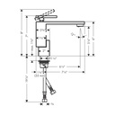 Hansgrohe 46011331 Single-Hole Faucet 130 Diamond Cut 1.2 Gpm