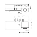 Hansgrohe 46141331 Thermostatic Trim For Exposed Installation For 3 Functions -