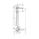 Hansgrohe 47442001 Freestanding Tub Filler Trim With 1.75 Gpm Handshower Withou