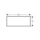 Hansgrohe 47913000 Plate 200 Marble Nero Marquina