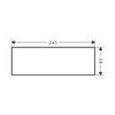 Hansgrohe 47914000 Plate 245 Marble Nero Marquina