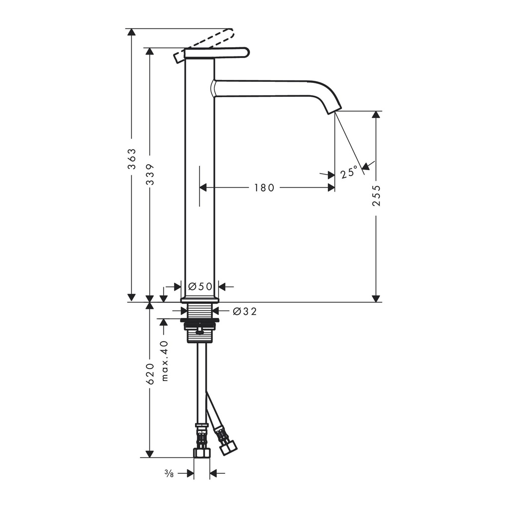 Hansgrohe 48002701 Single-Hole Faucet 260 1.2 Gpm