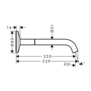Hansgrohe 48112701 Wall-Mounted Single-Handle Faucet Select 1.2 Gpm