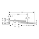 Hansgrohe 48481251 Showerhead 280 2-Jet With Showerarm Trim 2.5 Gpm
