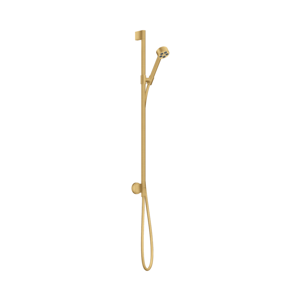 Hansgrohe 48793251 Wallbar Set 75 1-Jet With Wall Outlet 1.75 Gpm Brushed Gold Optic