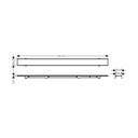 Hansgrohe 56030001 Raindrain Rock Trim Flex 27 5/8" Cut To Size And Tileable