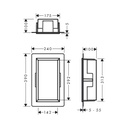 Hansgrohe 56057670 Wall Niche With Integrated Frame 12"X 6"X 4"