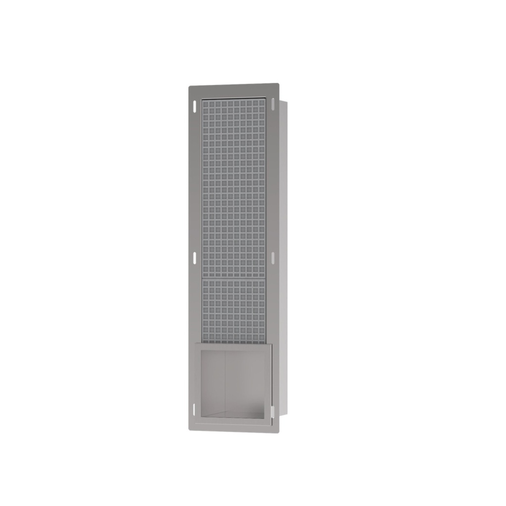 Hansgrohe 56058800 Recessed Toilet Paper Holder With Storage & Tileable Door