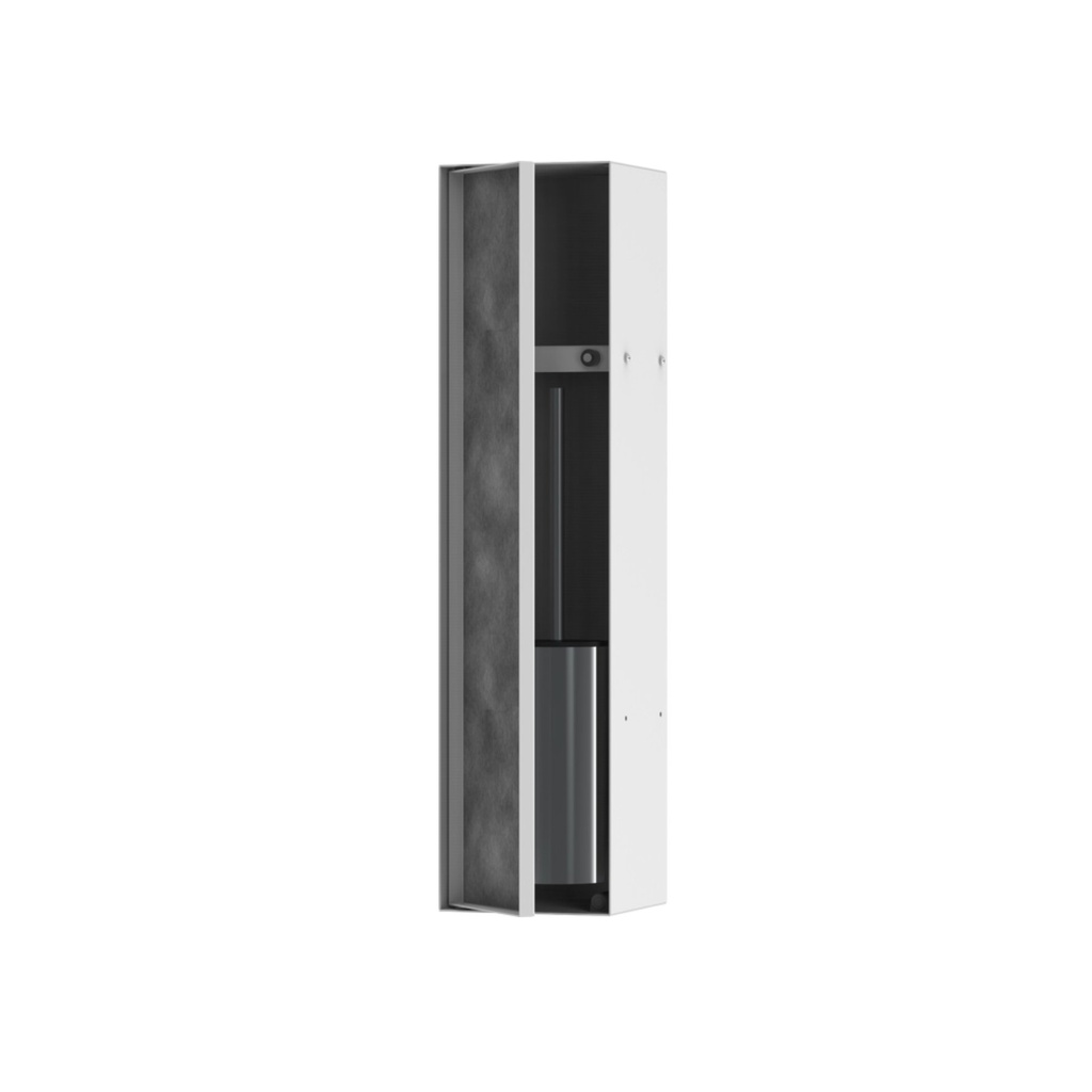 Hansgrohe 56060700 Recessed Toilet Brush Holder With Shelf & Tileable Door