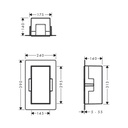 Hansgrohe 56076670 Wall Niche Frameless 12"X 6"X 5.5"