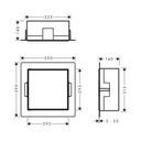 Hansgrohe 56091700 Wall Niche With Tileable Door 12"X 12"X 5.5"