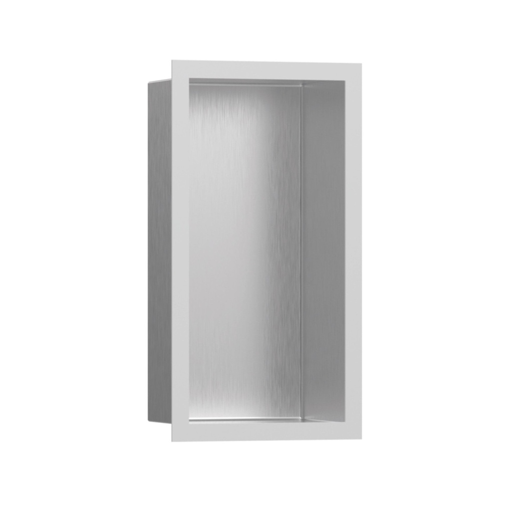 Hansgrohe 56094700 Wall Niche Brushed Stainless Steel With Design Frame 12"X 6"