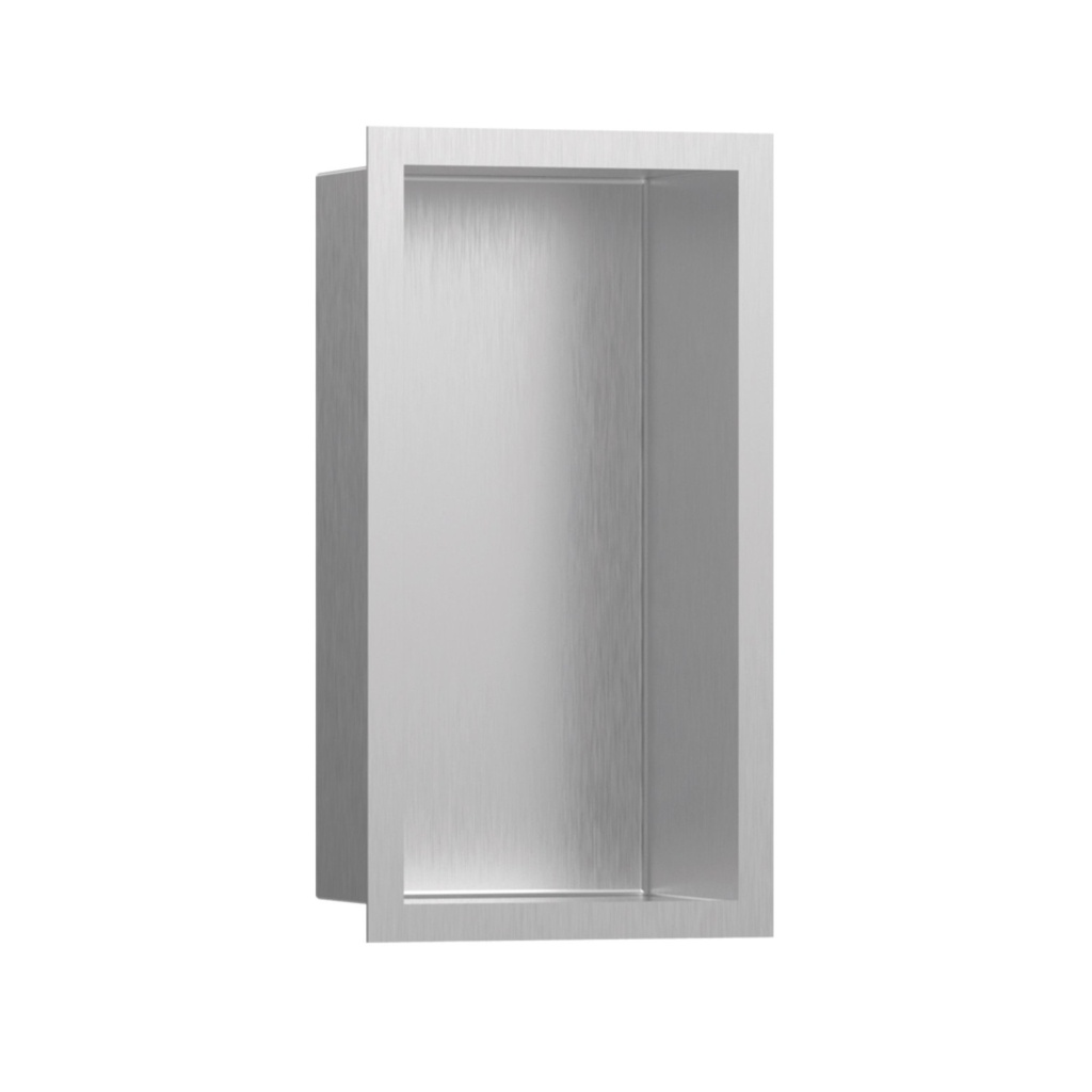 Hansgrohe 56094800 Wall Niche Brushed Stainless Steel With Design Frame 12"X 6"