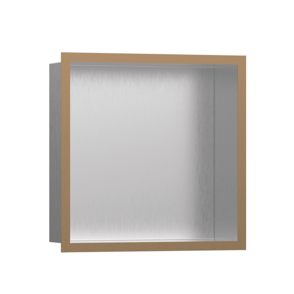 Hansgrohe 56097140 Wall Niche Brushed Stainless Steel With Design Frame 12"X 12