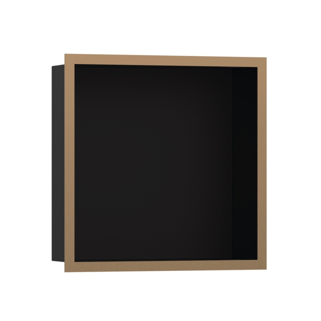 Hansgrohe 56098140 Wall Niche Matte Black With Design Frame 12"X 12"X 4"