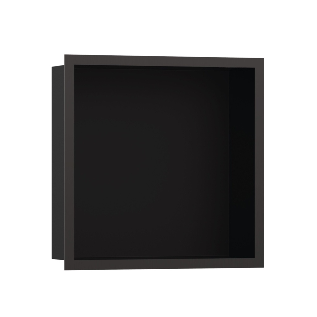 Hansgrohe 56098340 Wall Niche Matte Black With Design Frame 12"X 12"X 4"