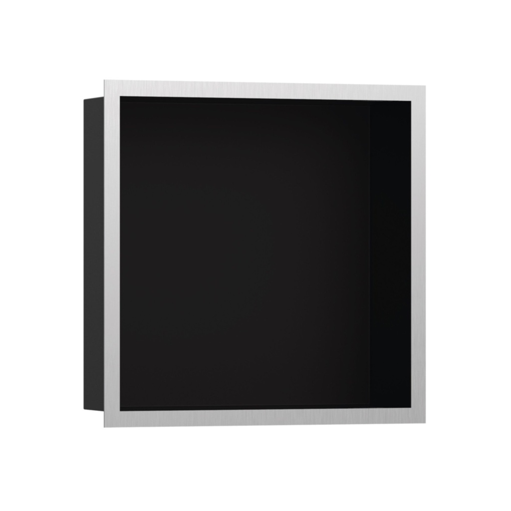 Hansgrohe 56098800 Wall Niche Matte Black With Design Frame 12"X 12"X 4"