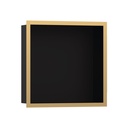 Hansgrohe 56098990 Wall Niche Matte Black With Design Frame 12"X 12"X 4"