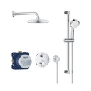 Grohe 34745000 Grohtherm Round Thermostatic Shower Set Chrome 1