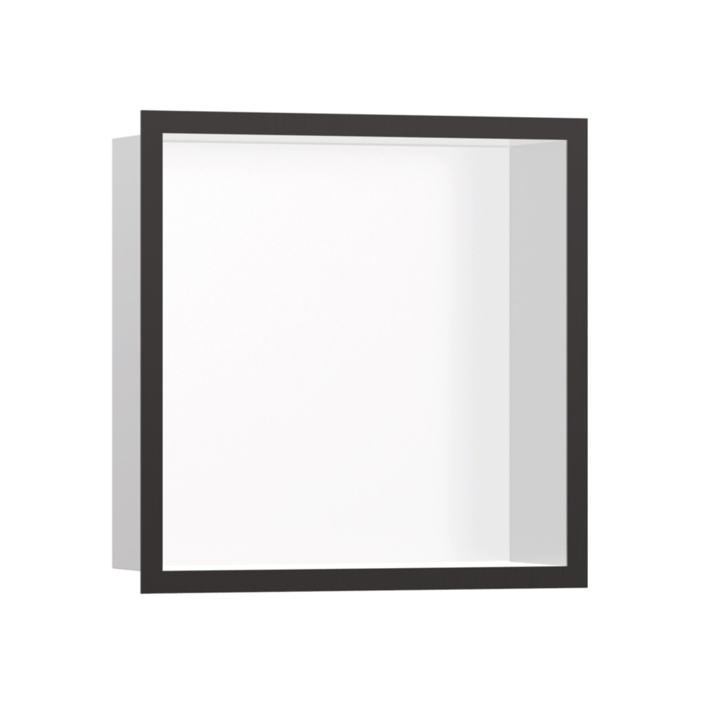 Hansgrohe 56099340 Wall Niche Matte White With Design Frame 12"X 12"X 4"