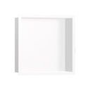 Hansgrohe 56099700 Wall Niche Matte White With Design Frame 12"X 12"X 4"