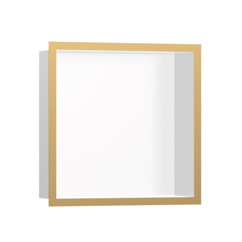 Hansgrohe 56099990 Wall Niche Matte White With Design Frame 12"X 12"X 4"