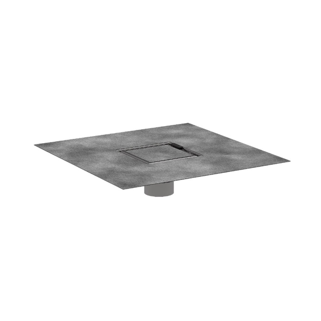 Hansgrohe 56133001 Raindrain Brilliance Point Drain Set 4"X 4" Trim With Rough