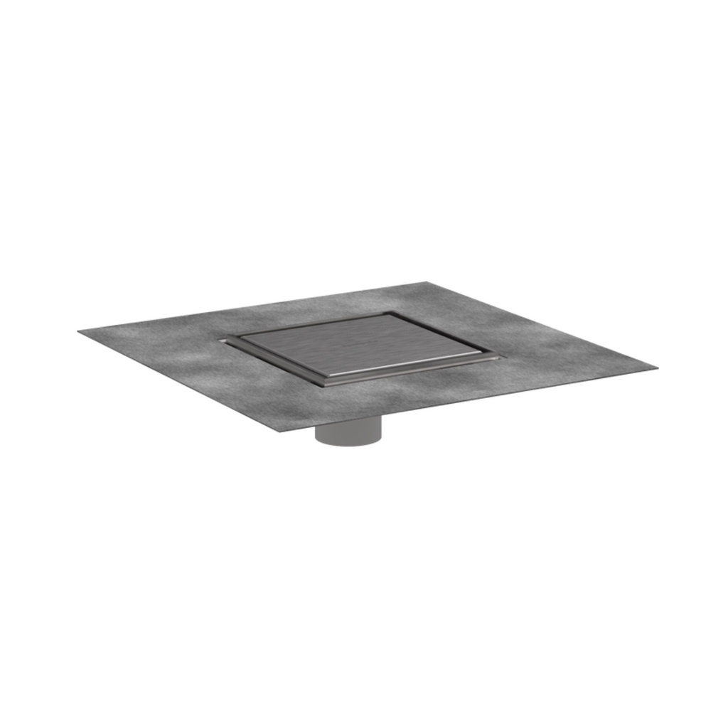 Hansgrohe 56134801 Raindrain Brilliance Point Drain Set 6"X 6" Trim Tileable Re