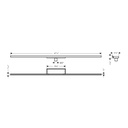 Hansgrohe 56223001 Complete Set 2" 47 1/4" Trim And Installation Set