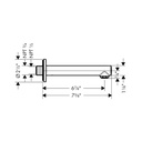 Hansgrohe 72410141 Tub Spout