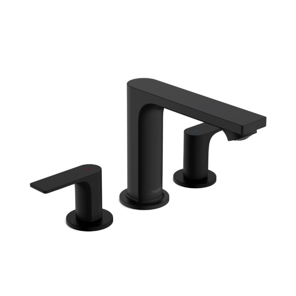 Hansgrohe 72532671 Rebris E Widespread Faucet 110 With Pop-Up Drain 1.2 Gpm - black