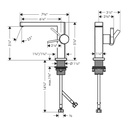 Hansgrohe 73021001 Single-Hole Fine 110 1.2 Gpm