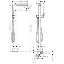 Hansgrohe 73445671 Freestanding Tub Filler With 1.75 Gpm Handshower