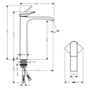 Hansgrohe 75042821 Vivenis Single-Hole Faucet 250 1.2 Gpm Brushed Nickel
