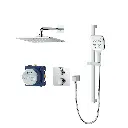 Grohe 1030690000 Rainshower GrohTherm 2-Handle Thermostatic Single Function Shower Kit Chrome
