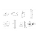 Grohe 1030690000 Rainshower GrohTherm 2-Handle Thermostatic Single Function Shower Kit Chrome