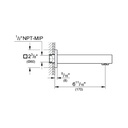 Grohe 13305GN0 Tub Spout Brushed Cool Sunrise