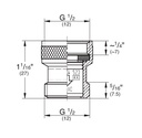 Grohe 14232000 Check Valve -1 Pc Chrome