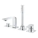 Grohe 19316001 4-Hole Single Handle Deck Mount Roman Tub Faucet With 1.75 Gpm Hand Shower Chrome