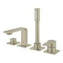 Grohe 19316En1 4-Hole Single Handle Deck Mount Roman Tub Faucet With 1.75 Gpm Hand Shower Brushed Nickel