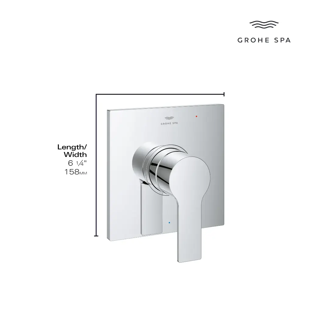 Grohe 19375GN1 Pressure Balance Valve Trim With Cartridge Brushed Cool Sunrise