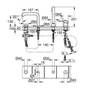 Grohe 195782431 Essence Four-Hole Roman Tub Filler With Hand Shower Matte Black
