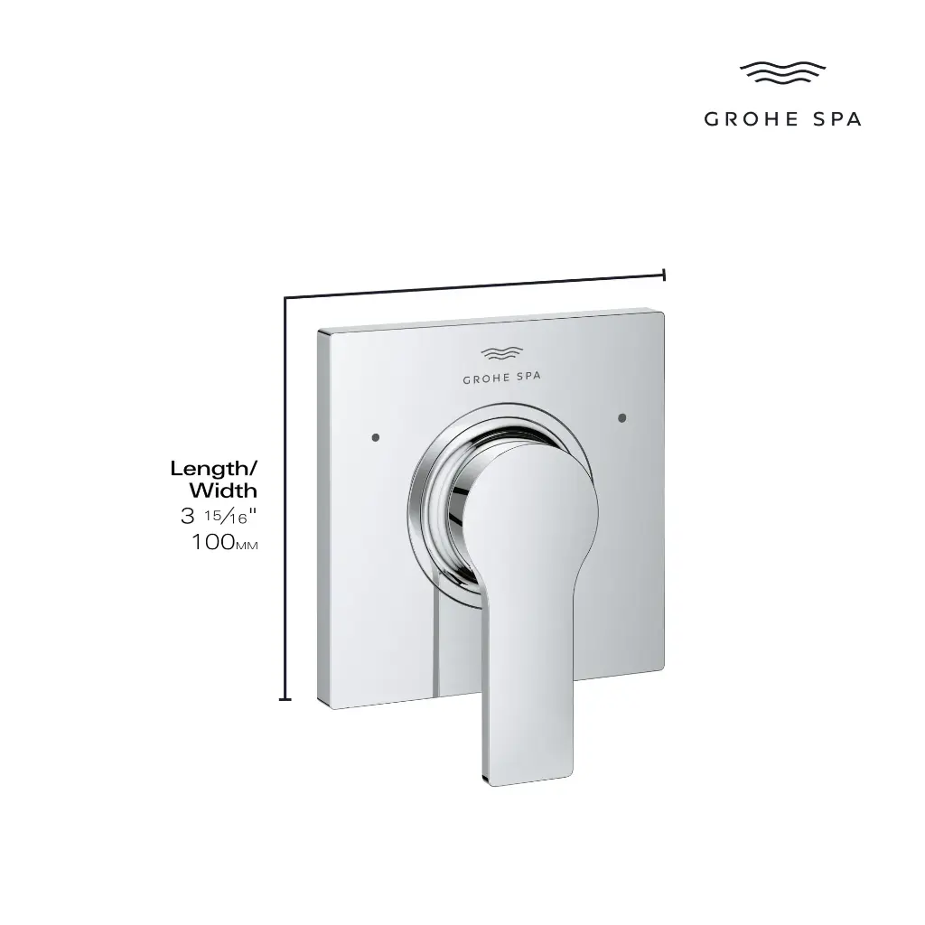 Grohe 19591001 3-Way Diverter Valve Trim Chrome