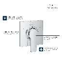 Grohe 195912431 3-Way Diverter Valve Trim Matte Black